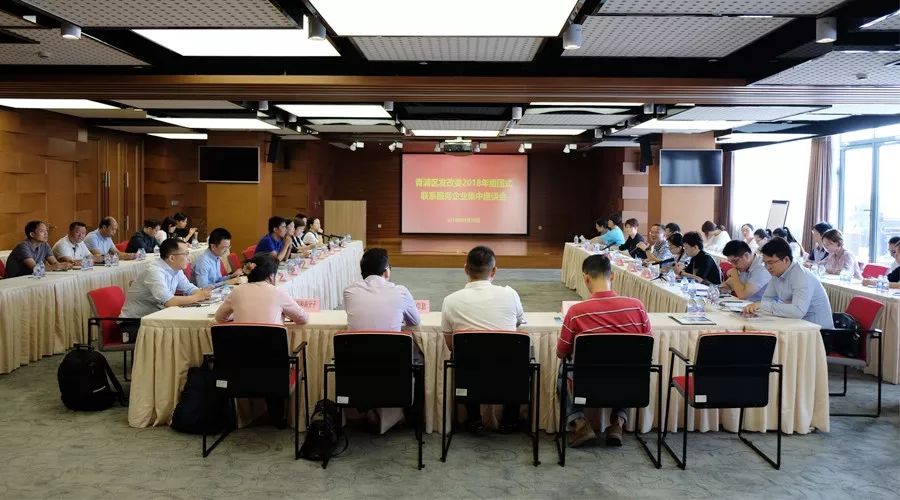 青浦区发改委2018年组团式联系服务企业集中座谈在移动智地会议中心召开