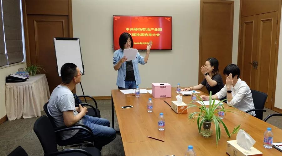 移动智地产业园党支部召开换届选举大会